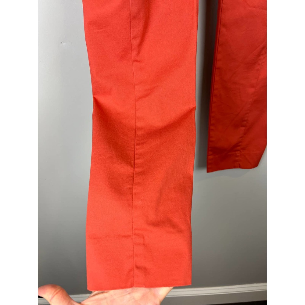 Ann Taylor "Devin Fit" Rust/Burnt Orange Spice cropped pants Sz. 4 - Picture 5 of 11